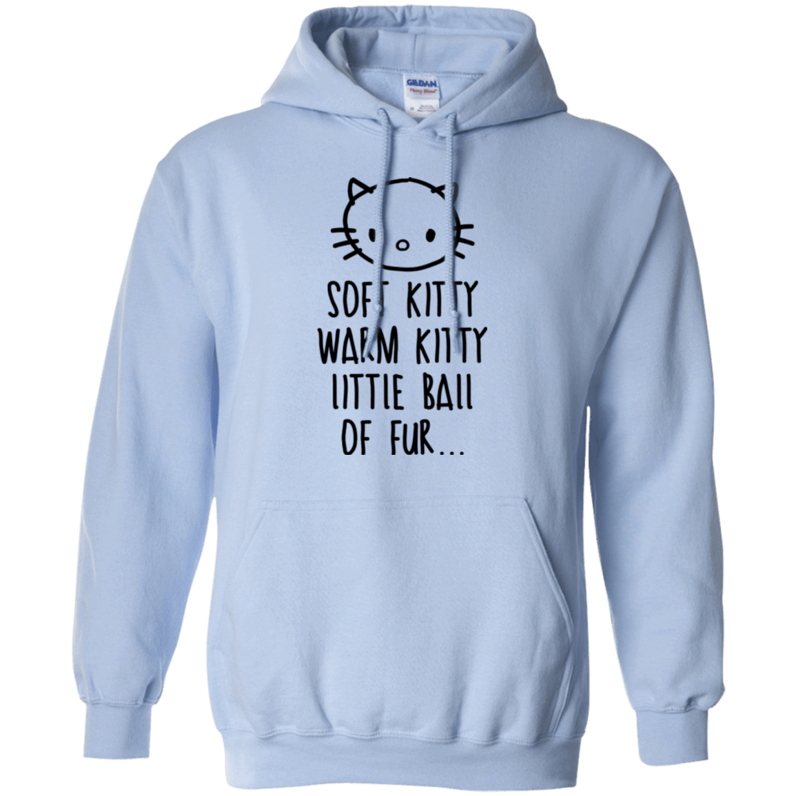 Sweatshirts Light Blue / Small Weird Kitty Pullover Hoodie