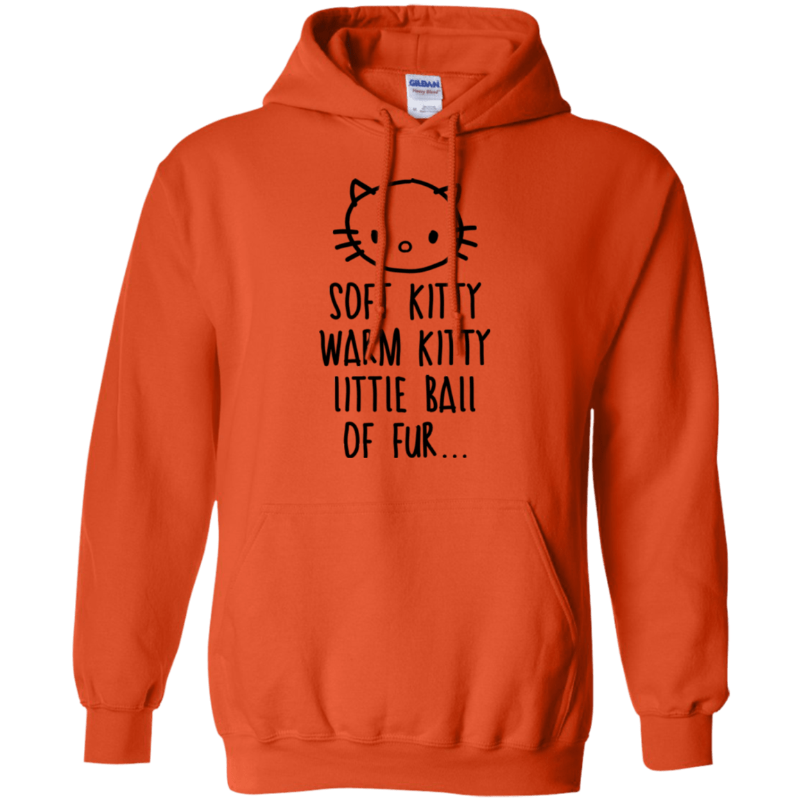 Sweatshirts Orange / Small Weird Kitty Pullover Hoodie