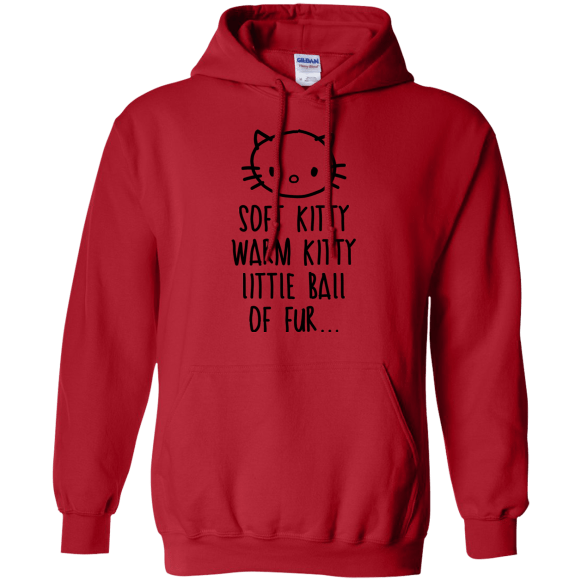 Sweatshirts Red / Small Weird Kitty Pullover Hoodie