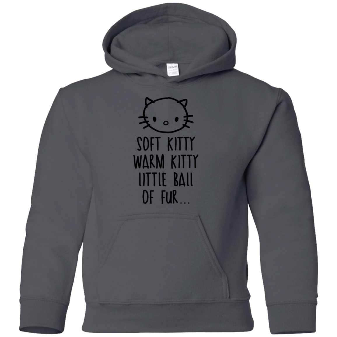 Sweatshirts Charcoal / YS Weird Kitty Youth Hoodie