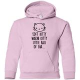 Sweatshirts Light Pink / YS Weird Kitty Youth Hoodie