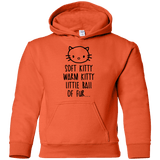 Sweatshirts Orange / YS Weird Kitty Youth Hoodie