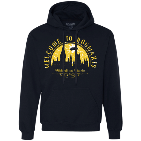 Sweatshirts Navy / Small Welcome to Hogwarts Premium Fleece Hoodie