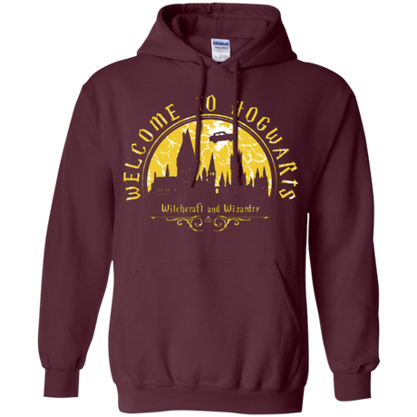 Sweatshirts Maroon / Small Welcome to Hogwarts Pullover Hoodie