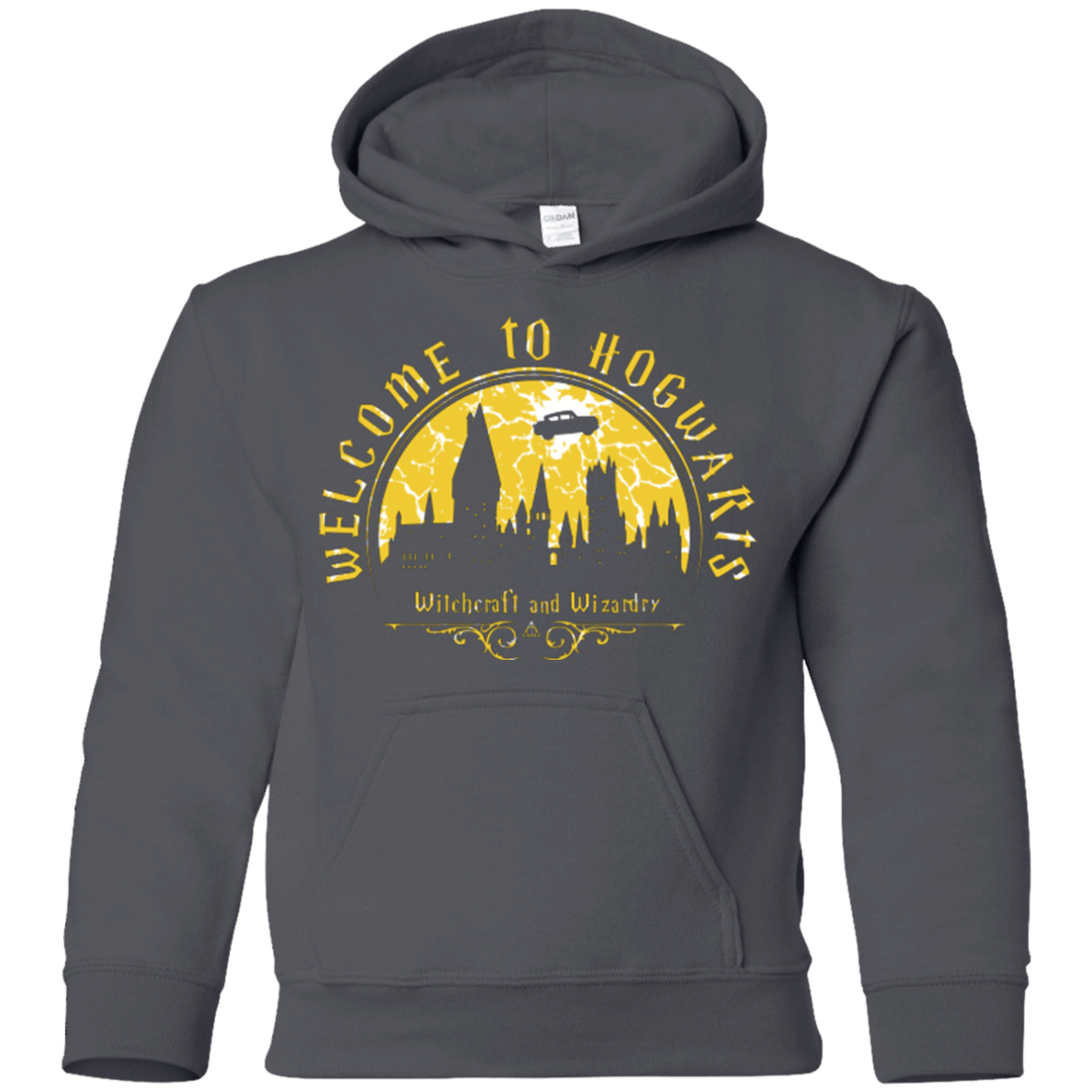 Sweatshirts Charcoal / YS Welcome to Hogwarts Youth Hoodie