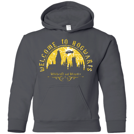 Sweatshirts Charcoal / YS Welcome to Hogwarts Youth Hoodie