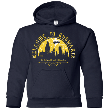 Sweatshirts Navy / YS Welcome to Hogwarts Youth Hoodie