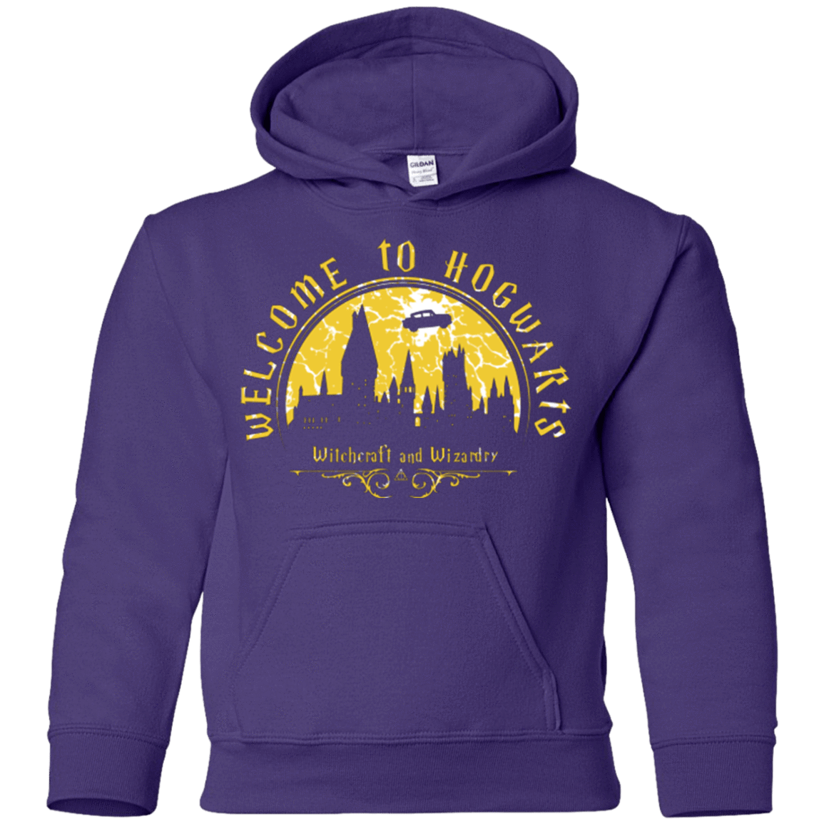 Sweatshirts Purple / YS Welcome to Hogwarts Youth Hoodie