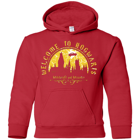 Sweatshirts Red / YS Welcome to Hogwarts Youth Hoodie