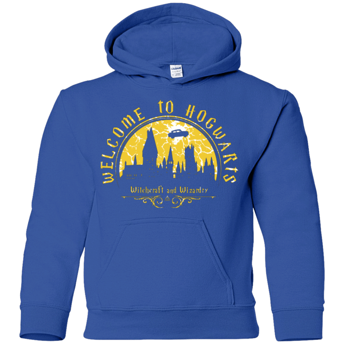 Sweatshirts Royal / YS Welcome to Hogwarts Youth Hoodie