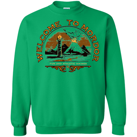 Sweatshirts Irish Green / Small Welcome to Mordor Crewneck Sweatshirt