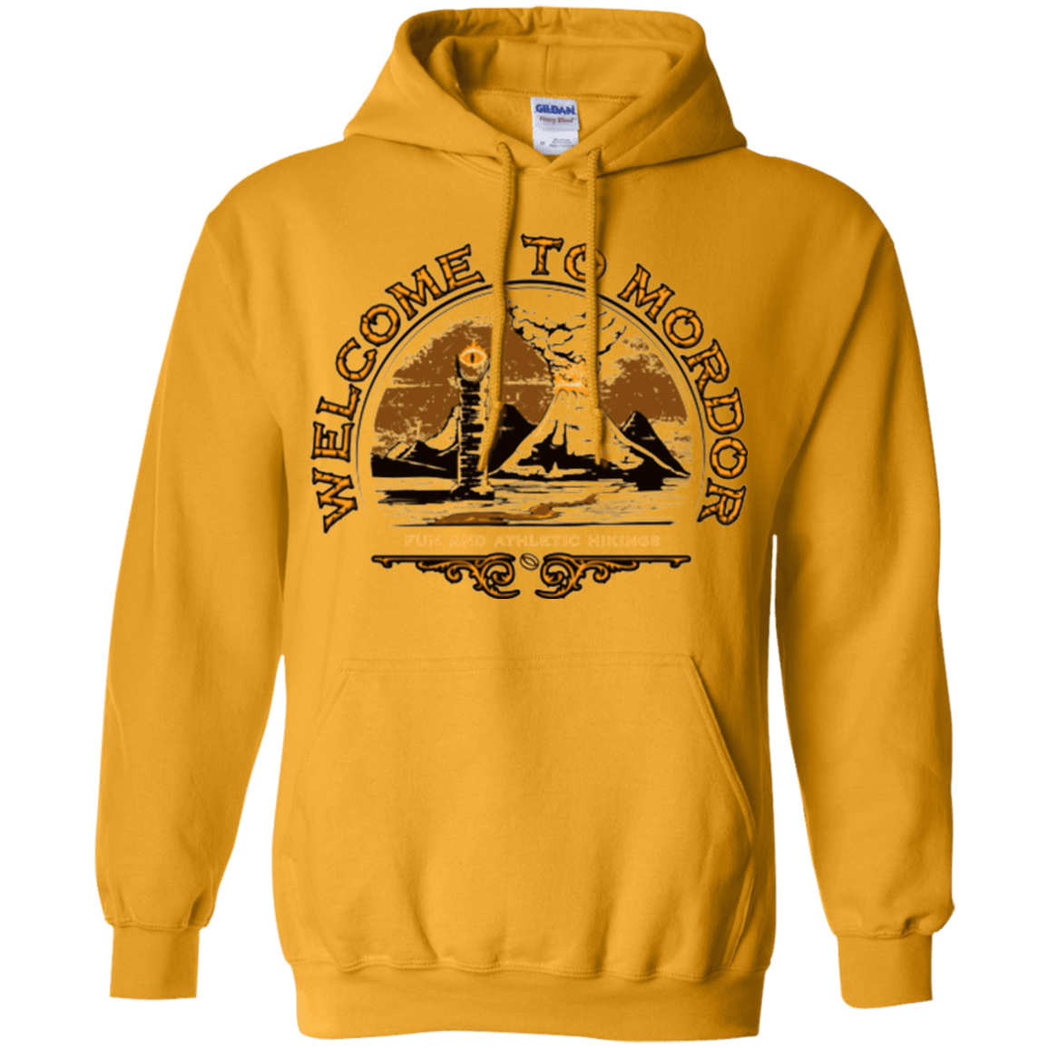 Sweatshirts Gold / Small Welcome to Mordor Pullover Hoodie