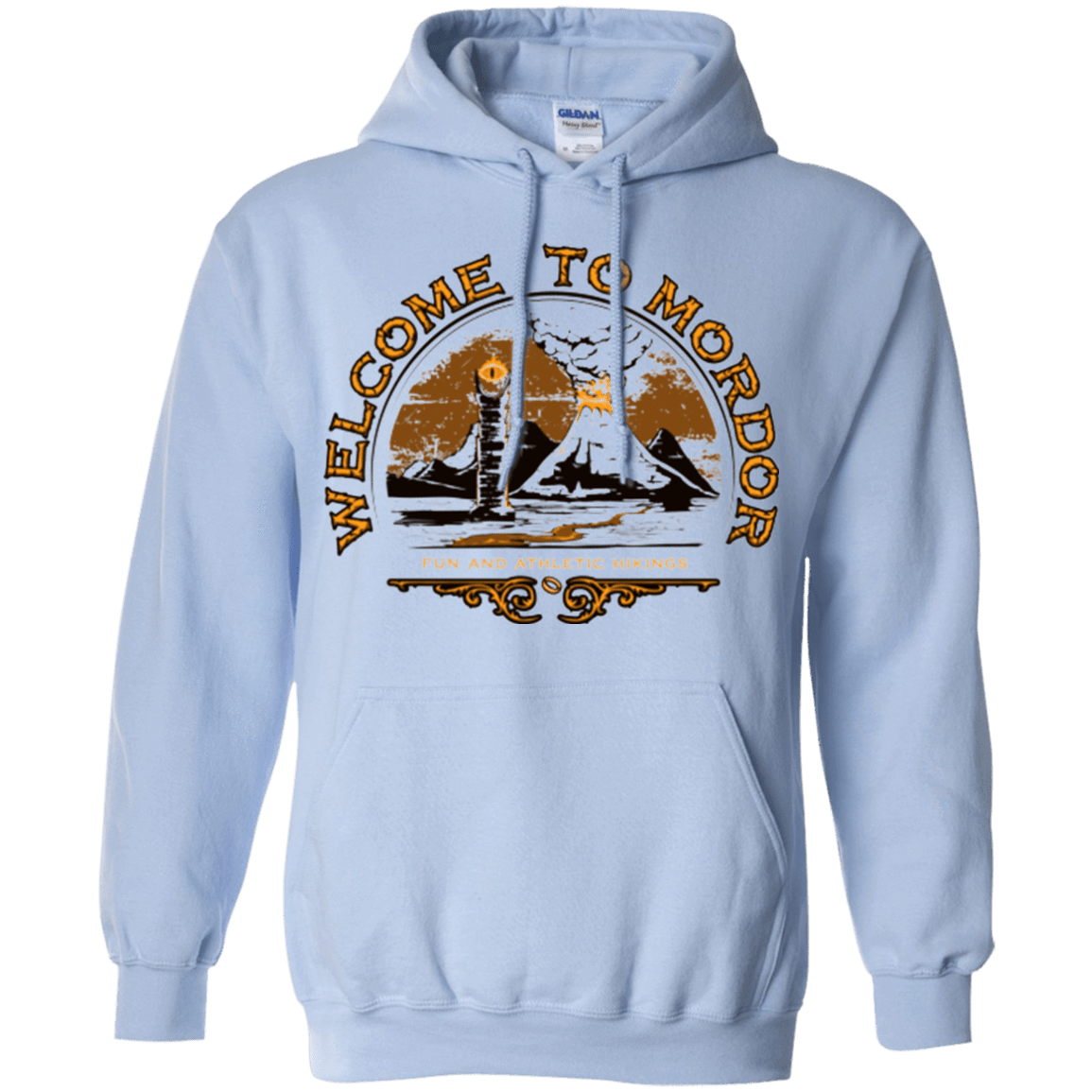 Sweatshirts Light Blue / Small Welcome to Mordor Pullover Hoodie