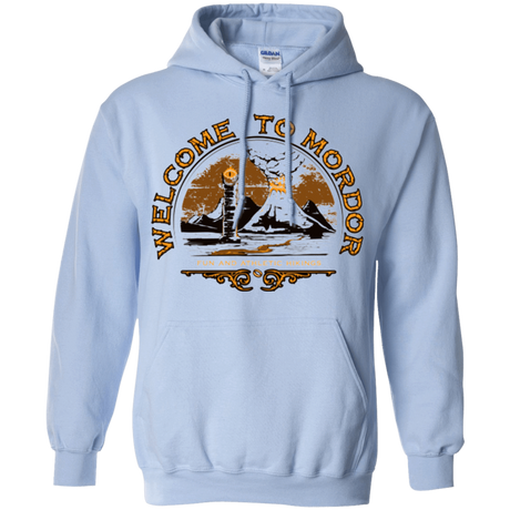 Sweatshirts Light Blue / Small Welcome to Mordor Pullover Hoodie