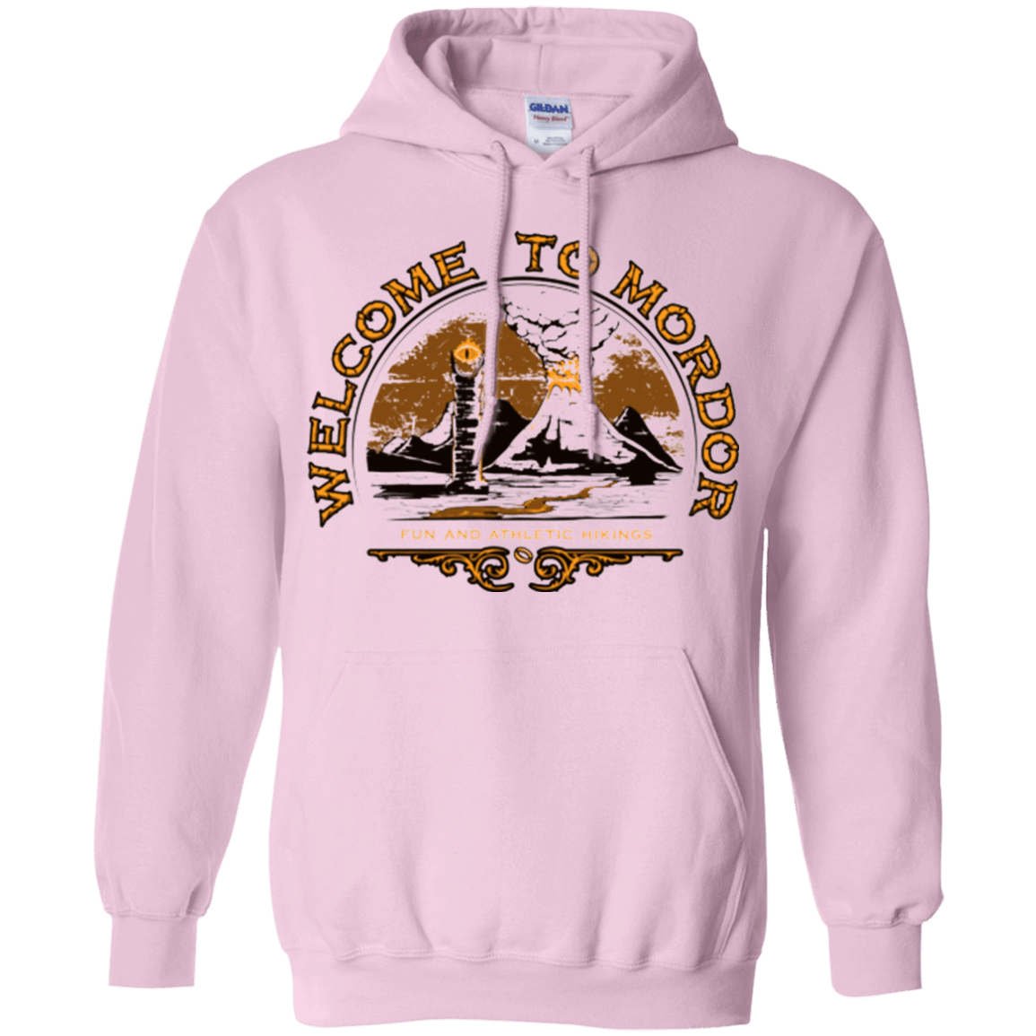 Sweatshirts Light Pink / Small Welcome to Mordor Pullover Hoodie