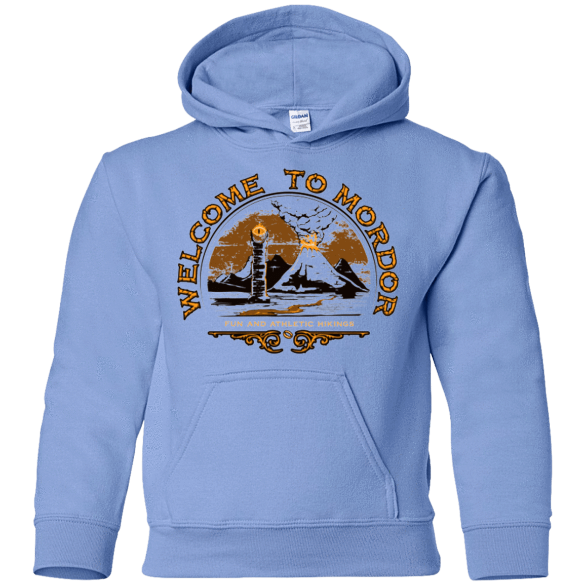 Sweatshirts Carolina Blue / YS Welcome to Mordor Youth Hoodie