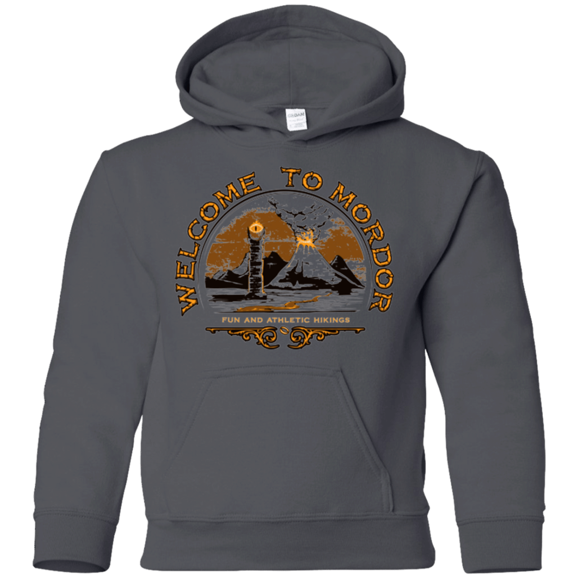 Sweatshirts Charcoal / YS Welcome to Mordor Youth Hoodie