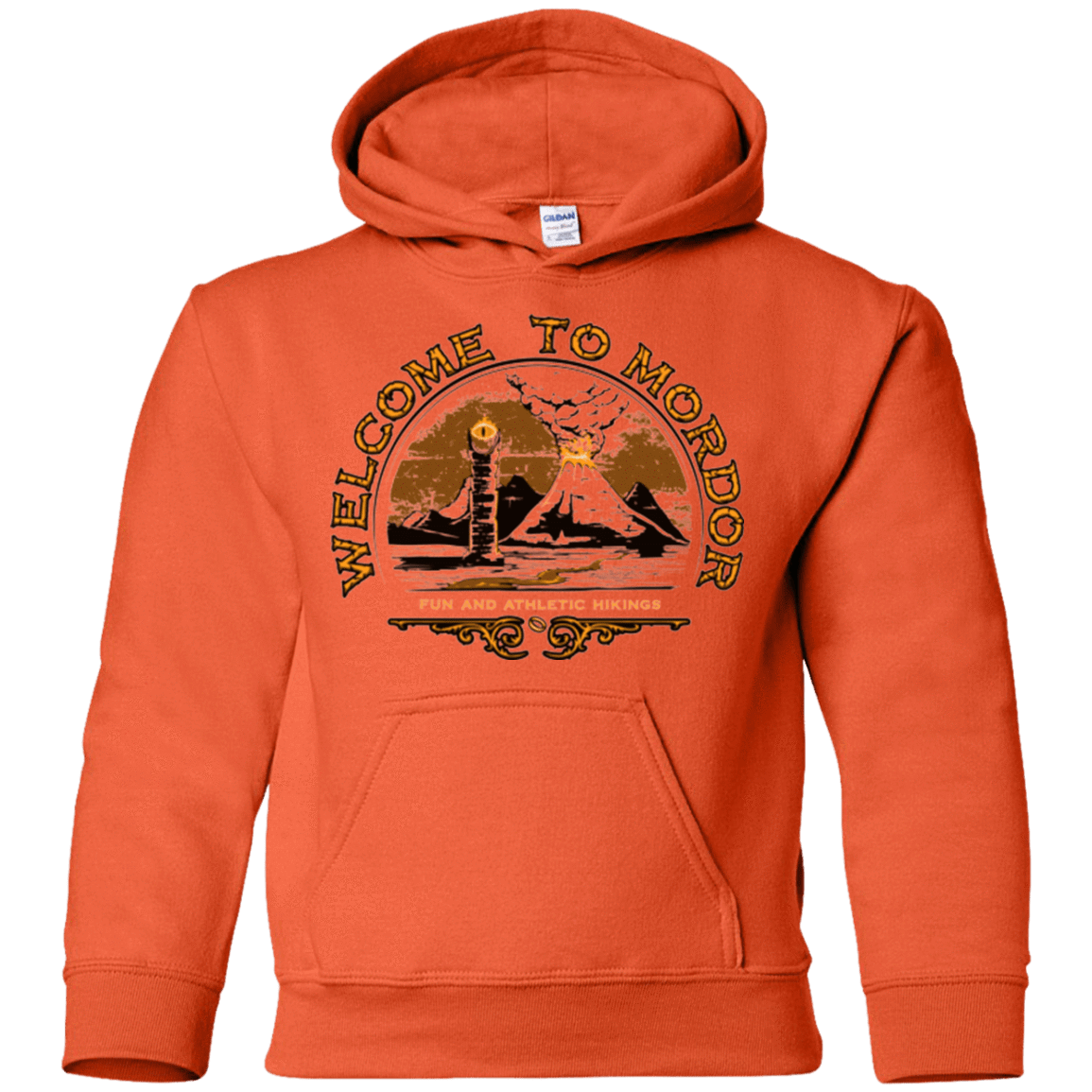 Sweatshirts Orange / YS Welcome to Mordor Youth Hoodie