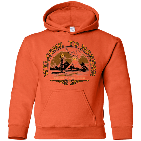Sweatshirts Orange / YS Welcome to Mordor Youth Hoodie