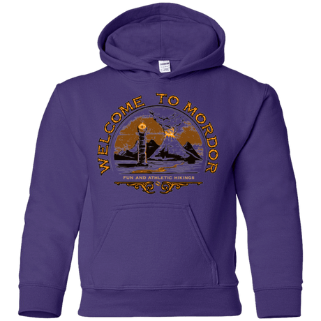 Sweatshirts Purple / YS Welcome to Mordor Youth Hoodie