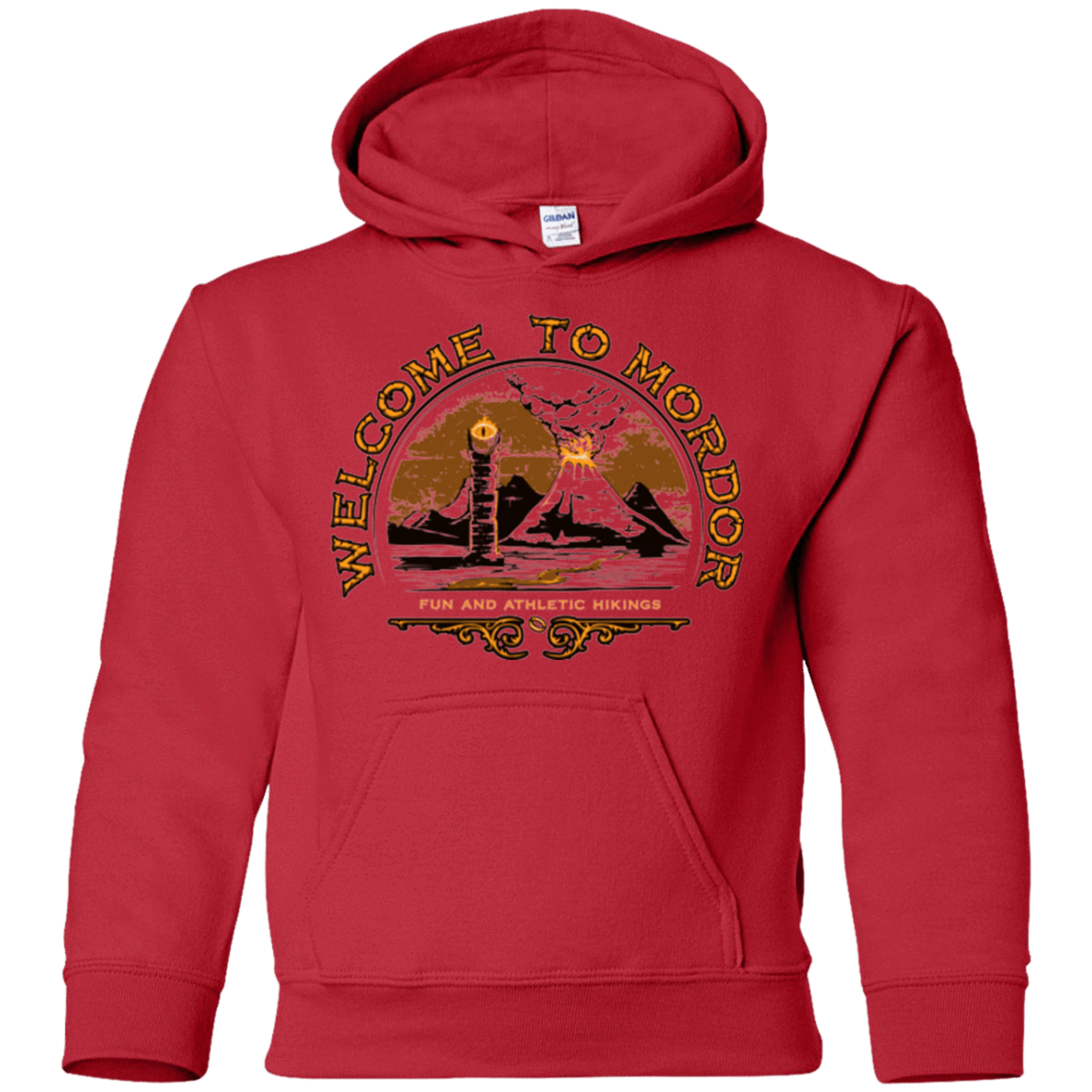 Sweatshirts Red / YS Welcome to Mordor Youth Hoodie