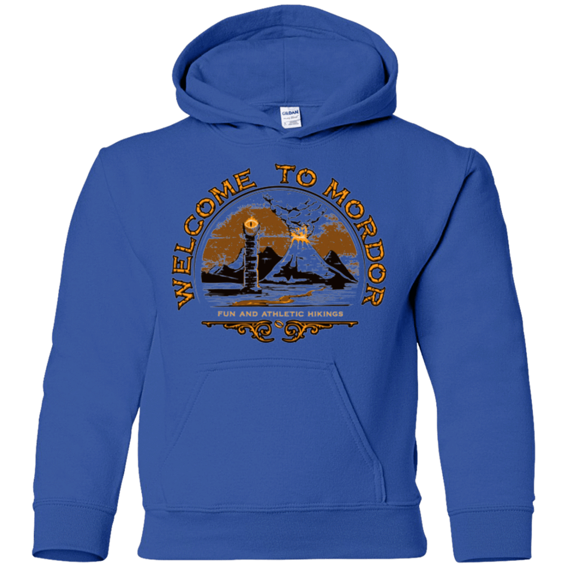 Sweatshirts Royal / YS Welcome to Mordor Youth Hoodie