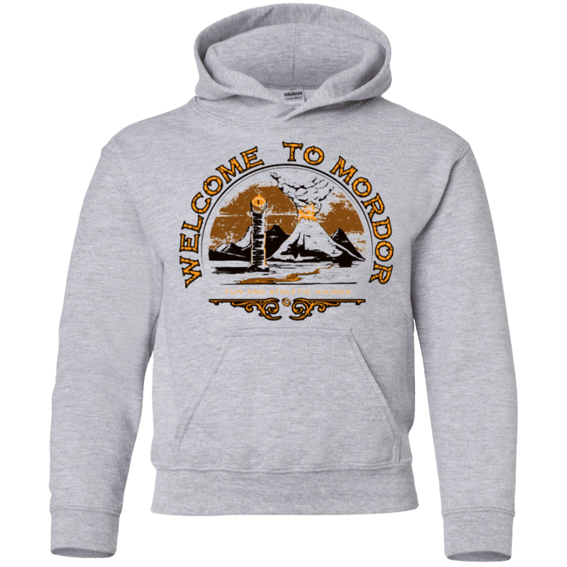 Sweatshirts Sport Grey / YS Welcome to Mordor Youth Hoodie