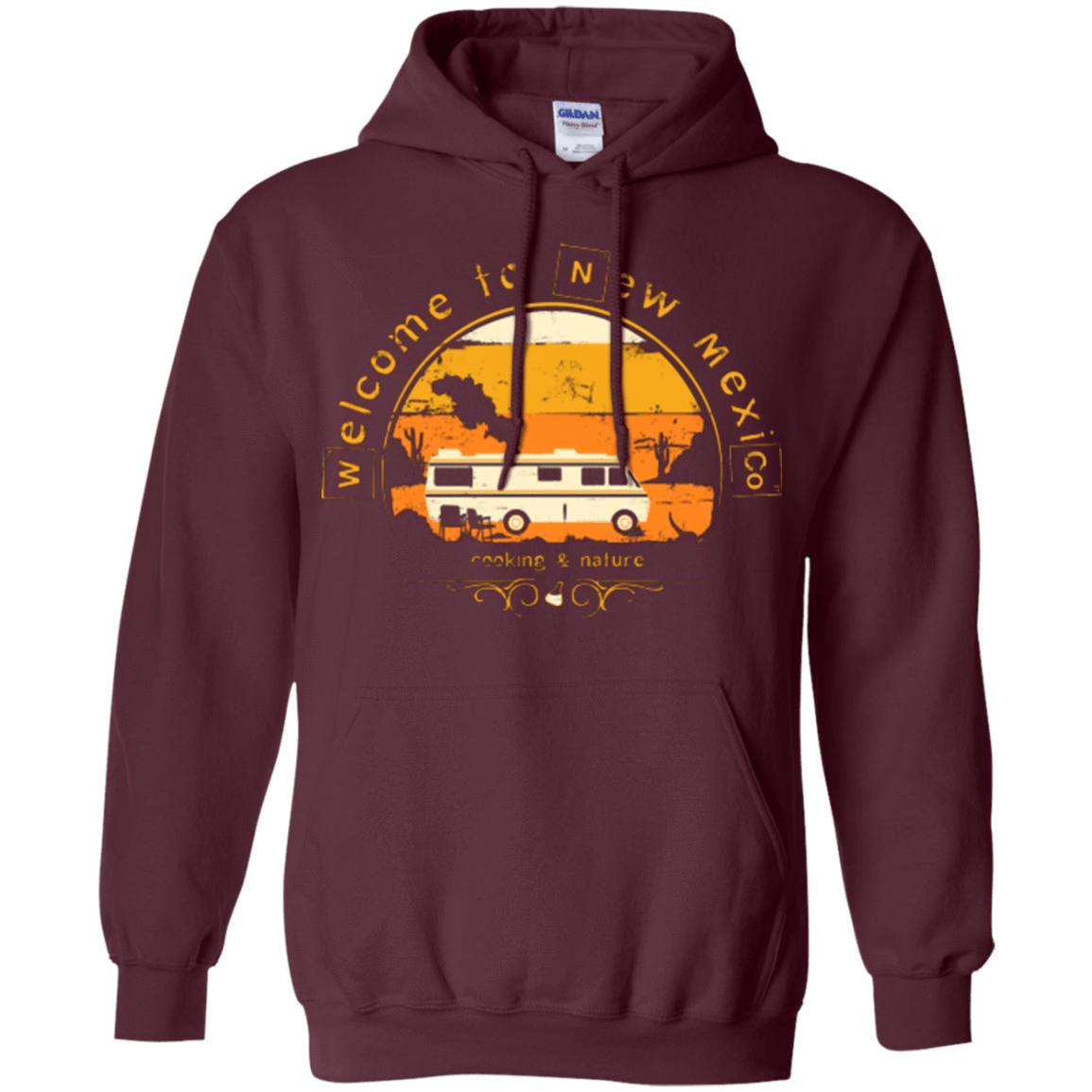 Sweatshirts Maroon / Small Welcome to New Mexico Pullover Hoodie