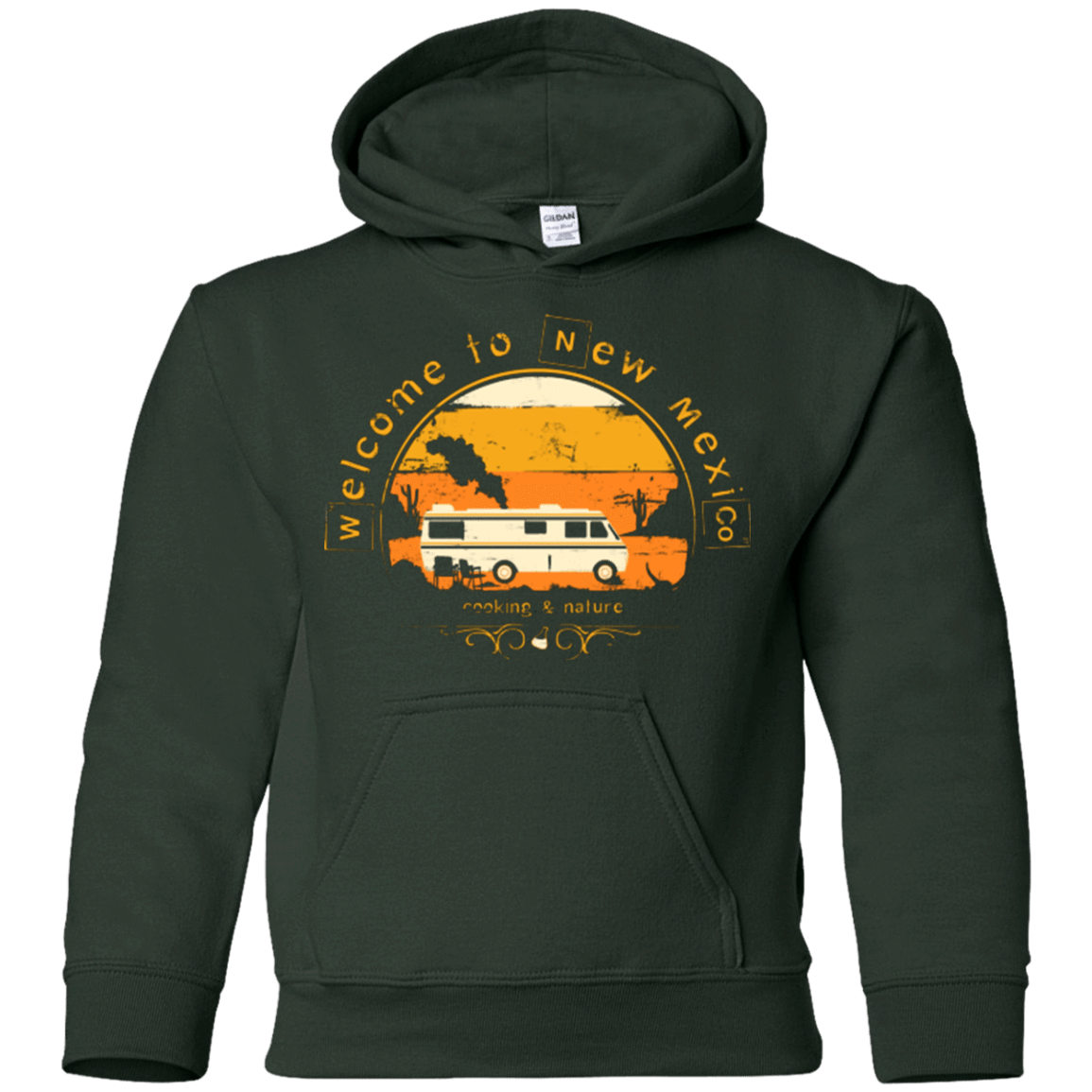 Sweatshirts Forest Green / YS Welcome to New Mexico Youth Hoodie