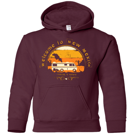 Sweatshirts Maroon / YS Welcome to New Mexico Youth Hoodie
