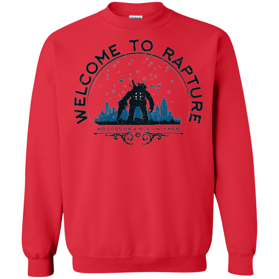 Sweatshirts Red / Small Welcome to Rapture Crewneck Sweatshirt
