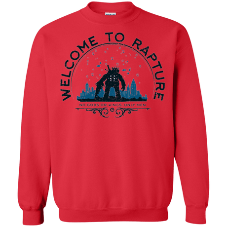 Sweatshirts Red / Small Welcome to Rapture Crewneck Sweatshirt
