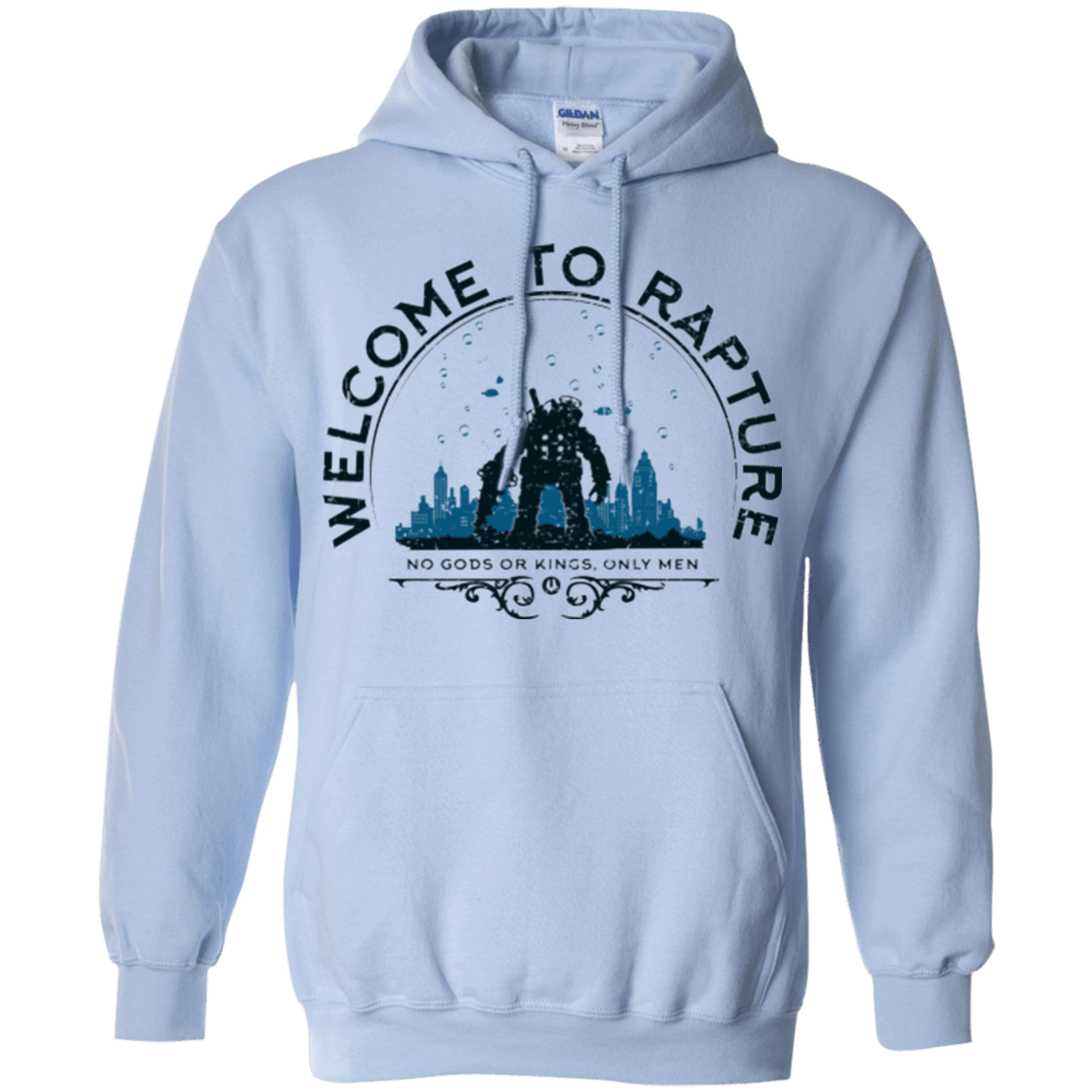 Sweatshirts Light Blue / Small Welcome to Rapture Pullover Hoodie