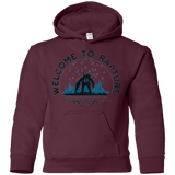 Sweatshirts Maroon / YS Welcome to Rapture Youth Hoodie