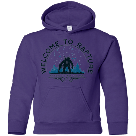 Sweatshirts Purple / YS Welcome to Rapture Youth Hoodie