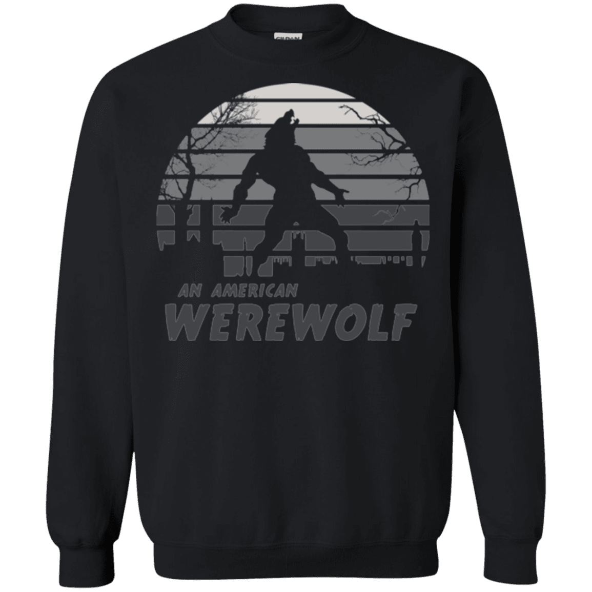 Sweatshirts Black / Small Werewolf Sun Set Crewneck Sweatshirt
