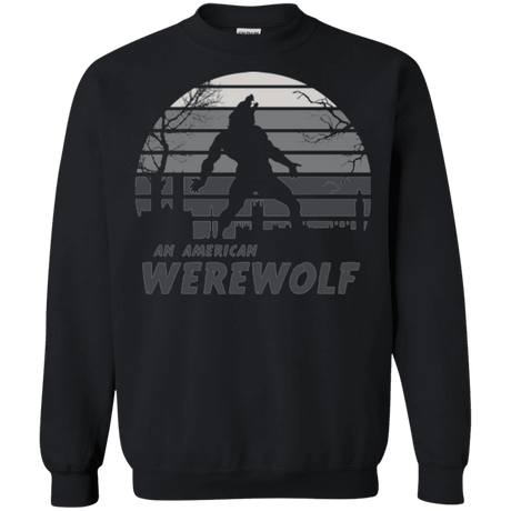 Sweatshirts Black / Small Werewolf Sun Set Crewneck Sweatshirt