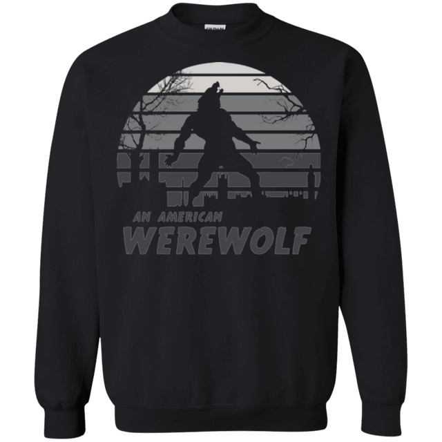 Sweatshirts Black / Small Werewolf Sun Set Crewneck Sweatshirt