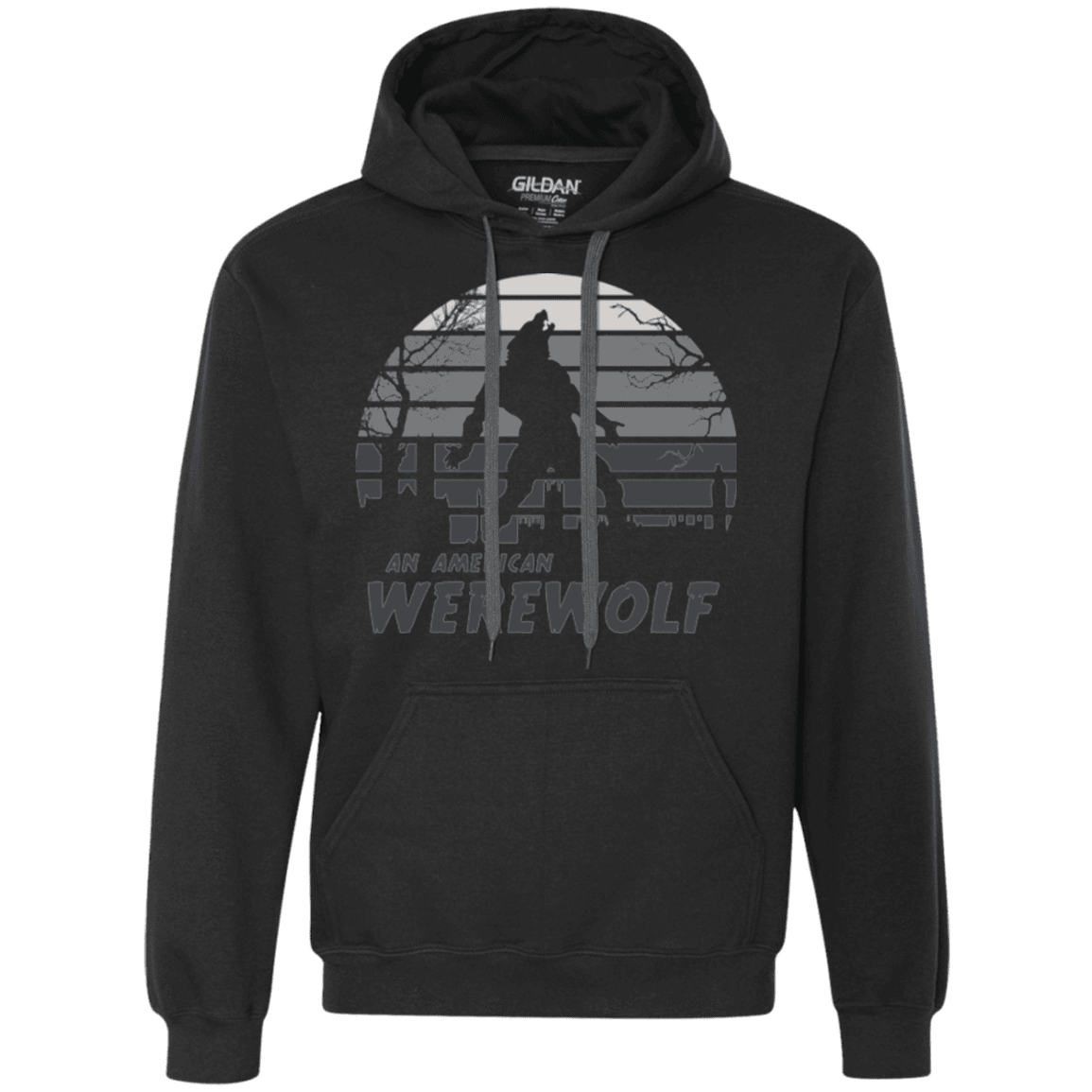 Sweatshirts Black / Small Werewolf Sun Set Premium Fleece Hoodie