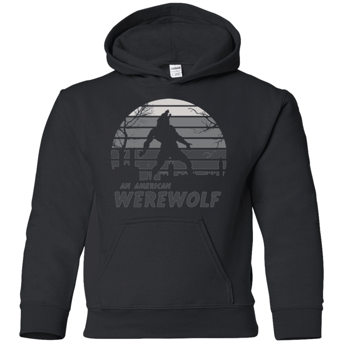 Sweatshirts Black / YS Werewolf Sun Set Youth Hoodie