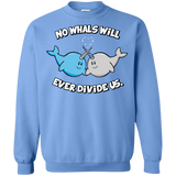 Sweatshirts Carolina Blue / Small Whals Crewneck Sweatshirt