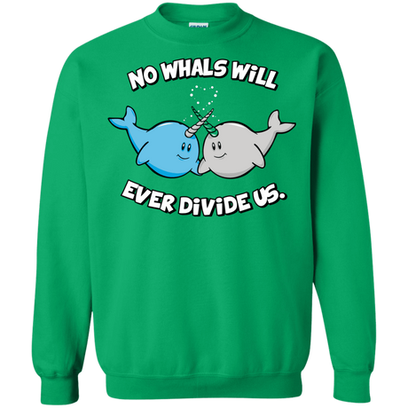 Sweatshirts Irish Green / Small Whals Crewneck Sweatshirt