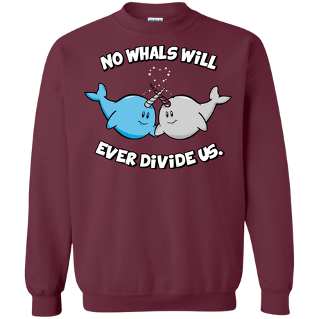 Sweatshirts Maroon / Small Whals Crewneck Sweatshirt
