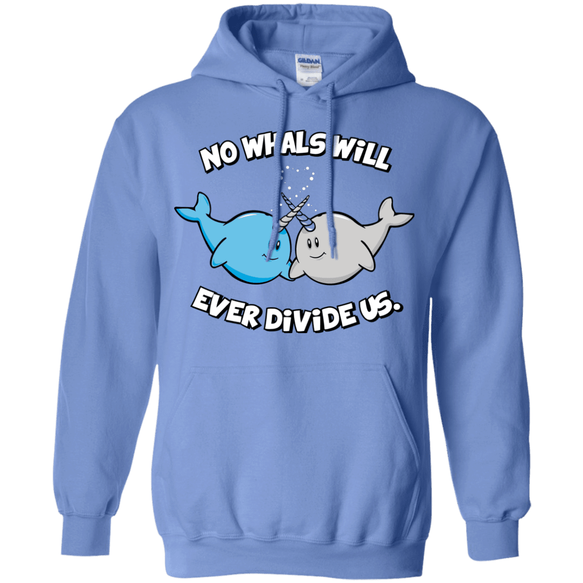 Sweatshirts Carolina Blue / Small Whals Pullover Hoodie