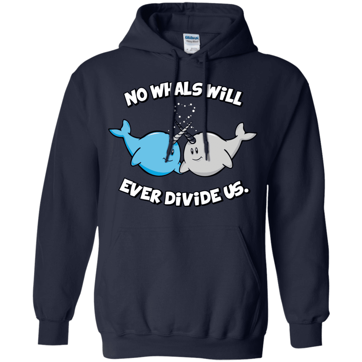 Sweatshirts Navy / Small Whals Pullover Hoodie