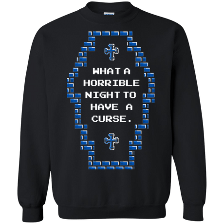 Sweatshirts Black / Small What a Horrible Night Crewneck Sweatshirt