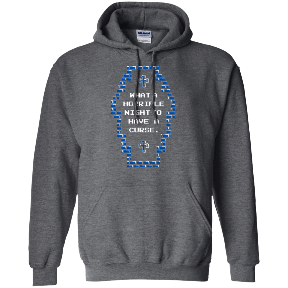 Sweatshirts Dark Heather / Small What a Horrible Night Pullover Hoodie