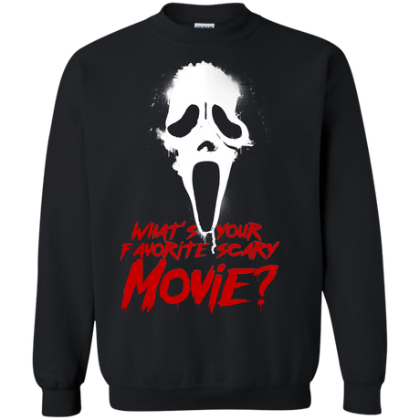 Sweatshirts Black / S What's Your Favorite Scary Movie Crewneck Sweatshirt