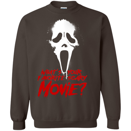 Sweatshirts Dark Chocolate / S What's Your Favorite Scary Movie Crewneck Sweatshirt