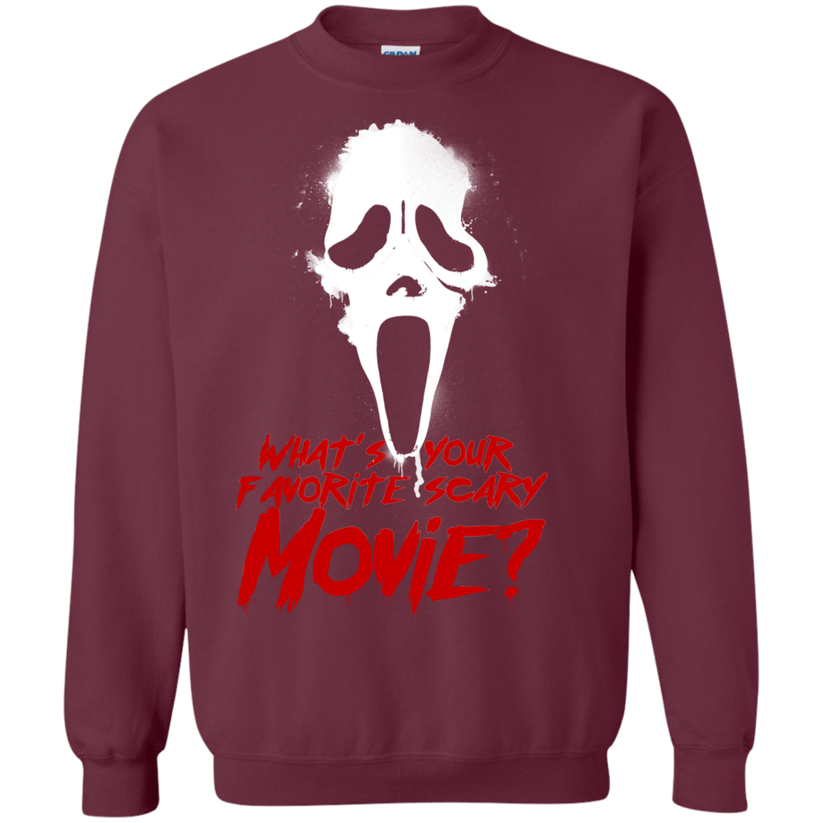 Sweatshirts Maroon / S What's Your Favorite Scary Movie Crewneck Sweatshirt